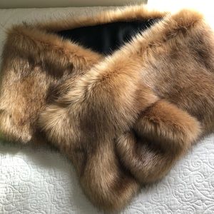 Faux fur stole